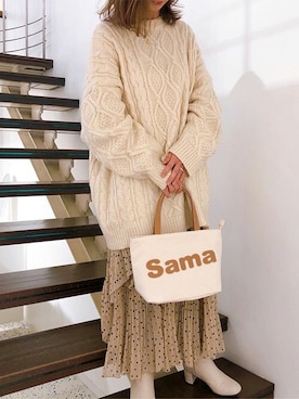 SamanthaThavasaさん（レディース・160cm）の冬コーディネート