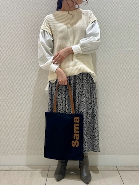 SamanthaThavasaさん（レディース・160cm）の冬コーディネート