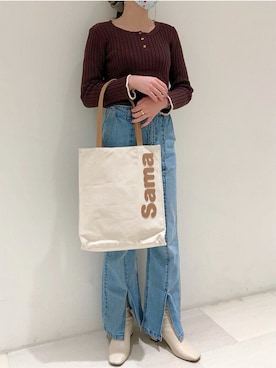 SamanthaThavasaさん（レディース・158cm）の冬コーディネート