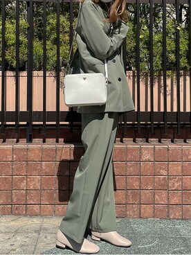 「かっちりスタイル」｜SamanthaThavasaさん（レディース・174cm）の春コーディネート