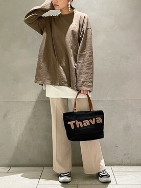 SamanthaThavasaさん（レディース・161cm）の春コーディネート