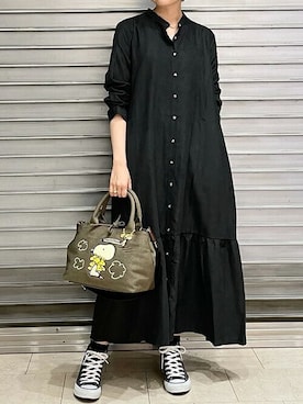 「サマンサタバサ」｜「アイテム（アクセサリー）」を使った、SamanthaThavasaさん（レディース・161cm）の秋コーディネート