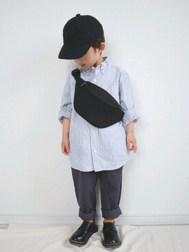 「OSHKOSH（オシュコシュ）のアイテム（トップス）」を使った、ゆちさん（キッズ・90cm）の春コーディネート