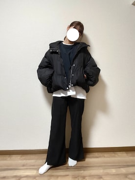 「PairPair（ペアペア）のアイテム（ダウンジャケット/コート）」を使った、ryoさん（レディース・161cm）の冬コーディネート