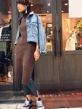 「インスタグラム」｜「アイテム（その他）」を使った、あっくん😎👍さん（レディース・171cm）の秋コーディネート
