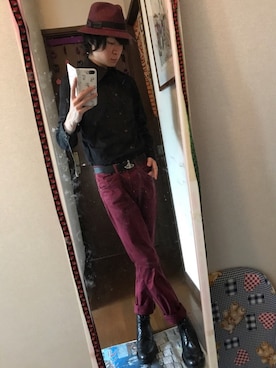 「SETTING CRACKS（セッティングクラックス）のアイテム（パンツ）」を使った、Nao☆フォロバ100%さん（メンズ・174cm）の夏コーディネート