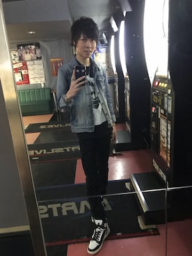 「JUSTIN BIEBER STADIUM TOUR（ジャスティンビーバースタジアムツアー）のアイテム」を使った、Nao☆フォロバ100%さん（メンズ・174cm）の冬コーディネート