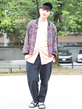「RED KAP（レッドキャップ）のアイテム（レッグウェア）」を使った、naotarooonさん（メンズ・174cm）の夏コーディネート