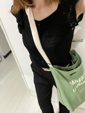 「DRESKIP（ドレスキップ）のアイテム（バッグ）」を使った、rimさん（レディース・153cm）の夏コーディネート
