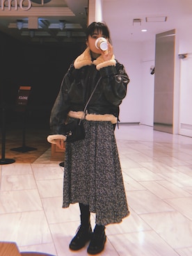 「STUDIOUS（ステュディオス）のアイテム（その他アウター）」を使った、かつきさん（レディース・158cm）の冬コーディネート