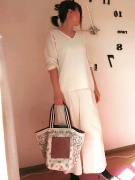 【TORY BURCH 】　トートバッグ キャンバス&レザー【袋付】春コーデ デイリーにもお出かけにも『TORY BURCH（トリーバーチ）』が大