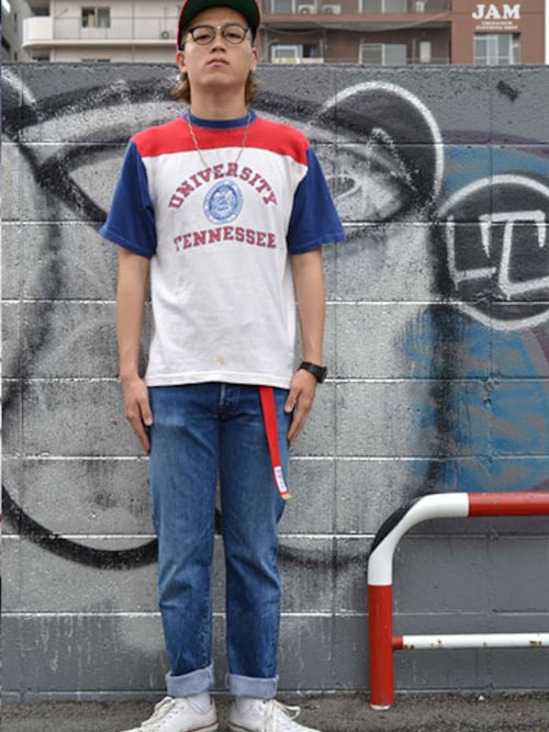 古着屋jam Tシャツ カットソーを使ったコーディネート Wear