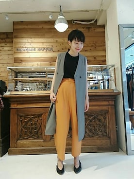 「NOMBRE IMPAIR（ノンブルアンペール）のアイテム（その他アウター）」を使った、nikaido.さん（レディース・168cm）の夏コーディネート