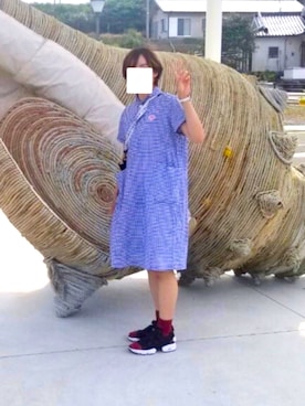 「DANTON（ダントン）のアイテム（ワンピース/ドレス）」を使った、たむさん（レディース・165cm）の夏コーディネート