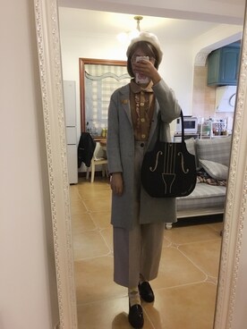 「SWIMMER（SWIMMER）のアイテム（帽子）」を使った、猫为什么那么大さん（レディース・165cm）の秋コーディネート