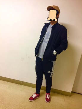 「STAR（スター）のアイテム」を使った、POWさん（メンズ・181cm）の冬コーディネート