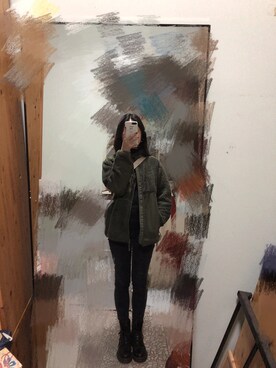 「UNIQUE（ユニーク）のアイテム」を使った、_wuzhaoyi_iiiさん（レディース・163cm）の冬コーディネート