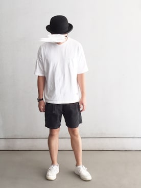 「666（シックスシックスシックス）のアイテム（帽子）」を使った、FULさん（メンズ・174cm）の秋コーディネート