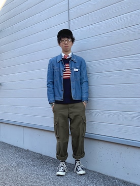 「Yves Saint Laurent（イヴサンローラン）のアイテム（フォーマルスーツ/小物）」を使った、kimuraさん（メンズ・176cm）の春コーディネート