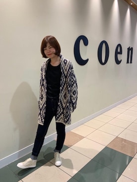 「ガラガラコーデ」｜coen りょうまるさん（レディース・158cm）の秋コーディネート