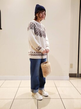 「ガラガラコーデ」｜coen りょうまるさん（レディース・158cm）の秋コーディネート