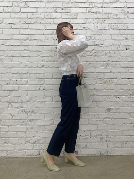「natural couture（ナチュラルクチュール）のアイテム（トートバッグ）」を使った、ありんさん（レディース・170cm）の春コーディネート