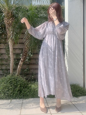 「袖ボリューム」｜「アイテム（その他シューズ）」を使った、ありんさん（レディース・170cm）の春コーディネート