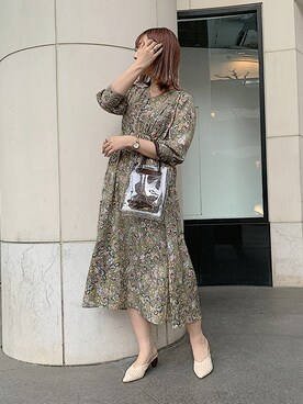 「natural couture（ナチュラルクチュール）のアイテム（トートバッグ）」を使った、ありんさん（レディース・170cm）の春コーディネート