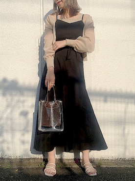 「natural couture（ナチュラルクチュール）のアイテム（トートバッグ）」を使った、ありんさん（レディース・170cm）の春コーディネート