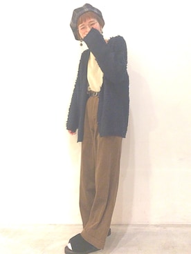 「SEVENDAYS=SUNDAY（セブンデイズサンデイ）のアイテム（サンダル）」を使った、kawaharaさん（レディース・160cm）の秋コーディネート