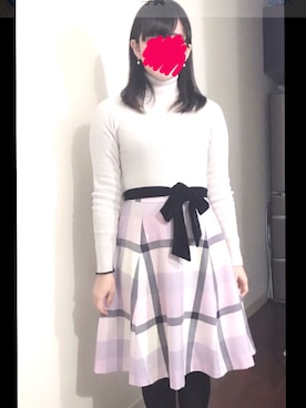 「デブでもオシャレしたい」｜「アイテム（ワンピース/ドレス）」を使った、あいさん（レディース・158cm）の冬コーディネート