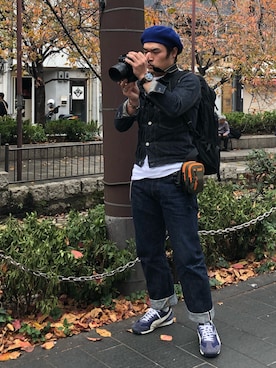 「Deluxewareのアイテム」を使った、かいーんさん（メンズ・168cm）の冬コーディネート