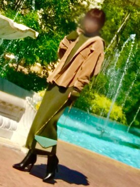 ウーステッドウールリブ ハイネックワンピースを使った人気ファッションコーディネート Wear