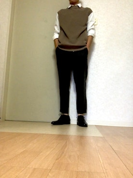 「UNIQLO（ユニクロ）のフランネルシャツ（長袖）（シャツ/ブラウス）」を使った、Kokiさん（メンズ・170cm）の秋コーディネート