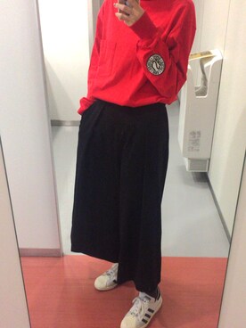 「ハイネックトップス」｜Mさん（レディース・157cm）の冬コーディネート