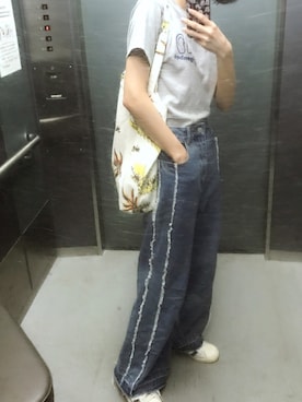 「海スタイル」｜Mさん（レディース・157cm）の夏コーディネート