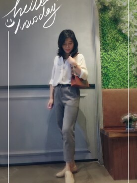 「MK MICHEL KLEIN HOMME （エムケーミッシェルクランオム）のアイテム」を使った、深楠妈妈爱漂亮さん（レディース・165cm）の冬コーディネート