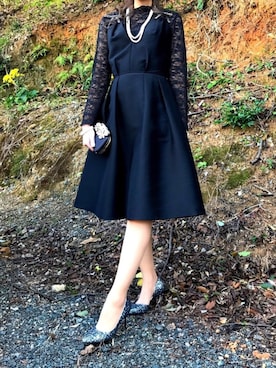 「kate spade new york kids（ケイトスペードニューヨーク）のアイテム（ワンピース/ドレス）」を使った、まめくまさん（レディース・163cm）の秋コーディネート