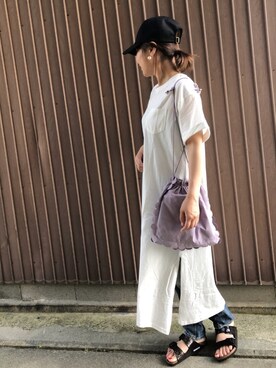 「2018ss」｜「アイテム（その他）」を使った、uaさん（レディース・153cm）の夏コーディネート