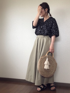 「2018ss」｜「アイテム（アクセサリー）」を使った、uaさん（レディース・153cm）の夏コーディネート