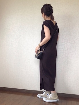 「Rougevif」｜「アイテム（アナログ腕時計）」を使った、uaさん（レディース・153cm）の夏コーディネート