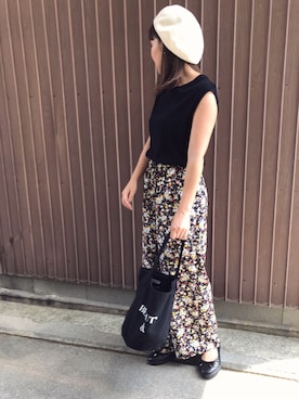 「夏秋ミックス」｜「アイテム（パンプス）」を使った、uaさん（レディース・153cm）の秋コーディネート
