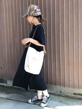 「14+（イチヨンプラス）のアイテム（トップス）」を使った、uaさん（レディース・153cm）の秋コーディネート