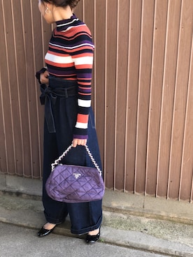 「GOLDY（ゴールディ）のアイテム（リング）」を使った、uaさん（レディース・153cm）の秋コーディネート