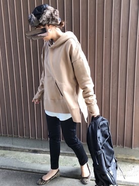 「フライトハット」｜uaさん（レディース・153cm）の秋コーディネート