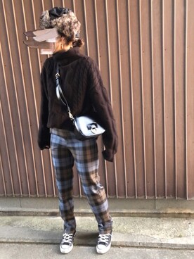 「Rougevif」｜「アイテム（その他）」を使った、uaさん（レディース・153cm）の冬コーディネート