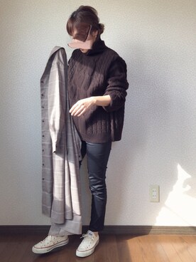 「Rougevif」｜「アイテム（その他）」を使った、uaさん（レディース・153cm）の秋コーディネート