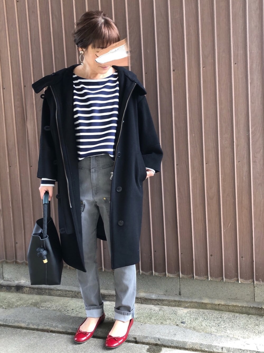 SLOBE IENA（スローブイエナ）の「フード付 オーバーダッフルコート