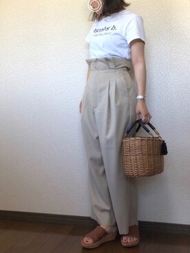 「RubinRosa（ルビンローザ）のアイテム」を使った、uaさん（レディース・153cm）の夏コーディネート