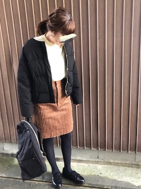 uaさん（レディース・153cm）の冬コーディネート